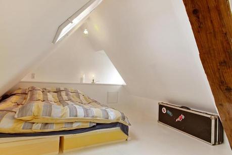 vigas a la vista piso duplex nórdico ladrillo visto estilo nórdico decoración rock musica decoración musical decoración interiores blog decoración 