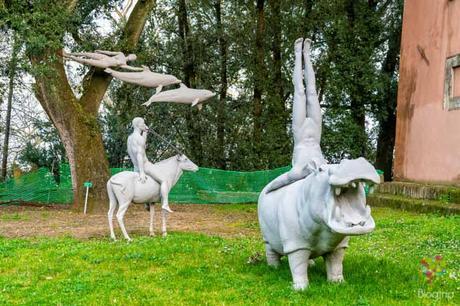 Parque botánico en Villa Baciocchi en Capannoli, La Valdera Italia