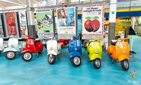 Museo de Piaggio, colección de motos Vespa en pontedera La Valdera