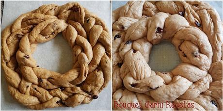 Rosca de Pascua trenzada doble Rosca de Pascua trenzada doble