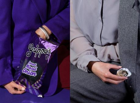 Esta fotógrafa combina la ropa de los modelos con comida