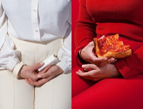 Esta fotógrafa combina la ropa de los modelos con comida