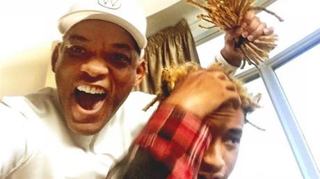 Will Smith se dio el gusto de cortarle las rastas a su hijo... ¡y lo documentó en las redes sociales! (FOTO)