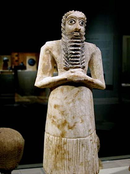 Estatuilla de un devoto sumerio, 2750-2600 a. C.
