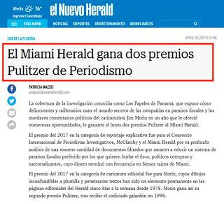 The Miami Herald: Premio a la excrecencia