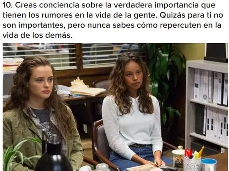 'Por trece razones serie de Netflix' 27 Cosas que definitivamente te pasan cuando ves la serie