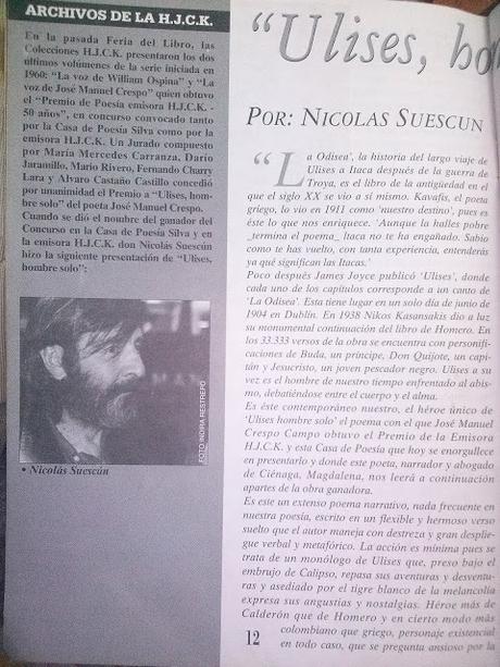 Obituario: Nicolás Suescún, una vida dedicada a las letras