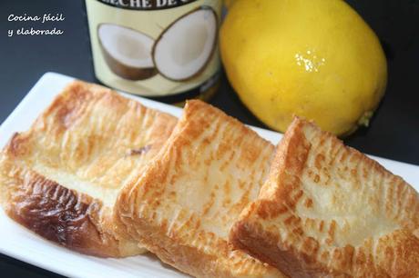 TORRIJAS CON  LECHE DE COCO