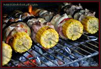 Pinchos de vegetales a la barbacoa