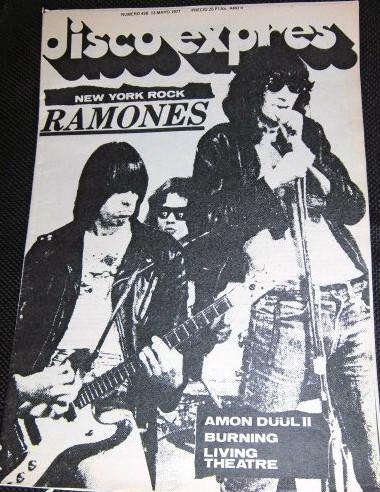 Ramones -New york rock -Disco Expres Mayo 1977