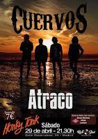 Concierto de Cuervos y Atraco en Honky Tonk