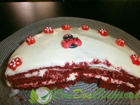 Tarta terciopelo rojo. Red velvet