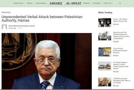 Guerra (dialéctica) abierta entre Hamas y  la Autoridad Palestina.