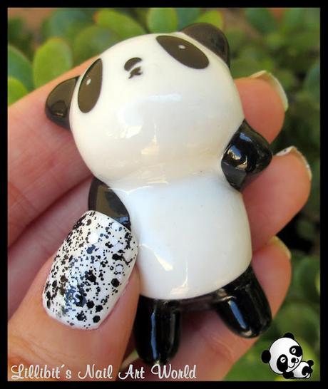 Osito panda para Nail Art