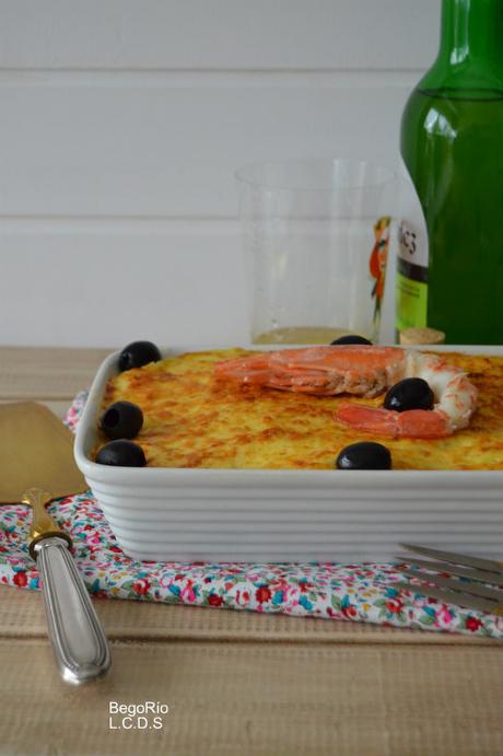 Pastel de bacalao con arroz