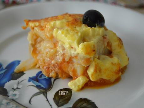 Pastel de bacalao con arroz