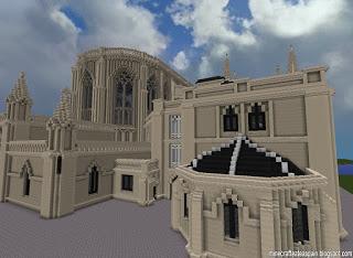 Réplica Minecraft de la Catedral del Buen Pastor, Donostia, España