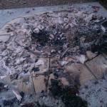 Destruyen obra de arte para colocar puesto ambulantes en Cerro de San Pedro