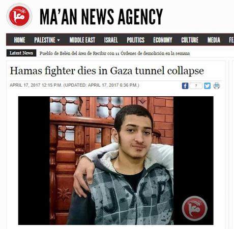 Accidente laboral en Gaza.