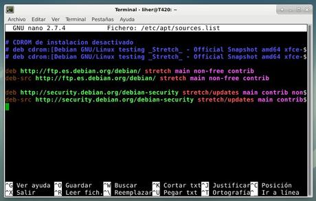 Como desactivar el CDROM en los repositorios de Debian y Ubuntu