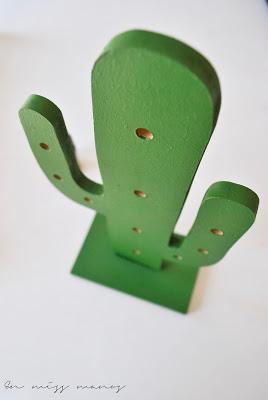 DIY Cactus luminoso de madera