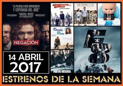 Estrenos de la Semana 14 de Abril de 2017