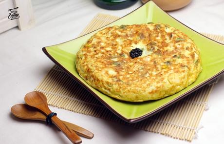 Tortilla de bacalao | Receta fácil