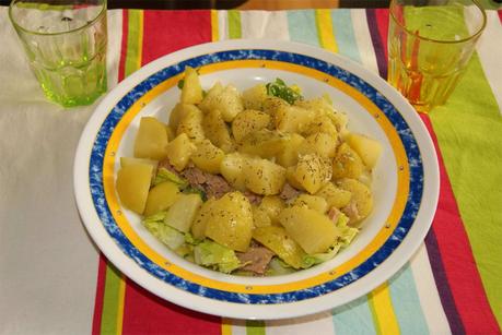 Receta de ensalada de patatas al guacamole