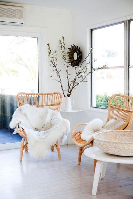 Mimbre y ratán: oda a lo natural para calmar espacios