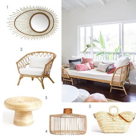 Mimbre y ratán: oda a lo natural para calmar espacios