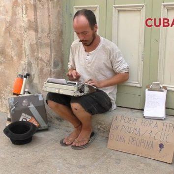 Un poeta extranjero te escribe en La Habana “un poema por 1 CUC”