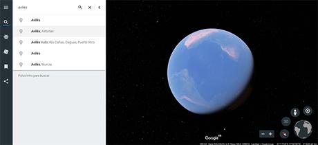 Google Earth busquedas