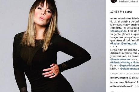 Así reaccionó Ana María Simón (@anamariasimon)  ante la publicación de Susej Vera (@susejvera)  (VIDEO)