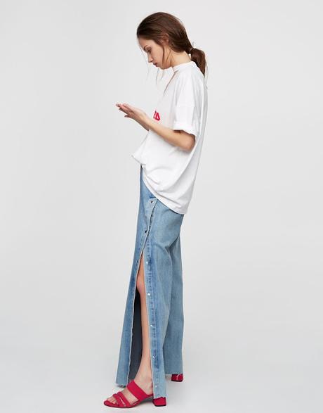 Jeans aberturas laterales Pull and bear 