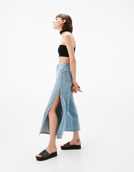 Jeans aberturas laterales Bershka