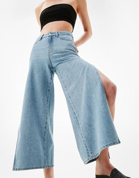 Jeans aberturas laterales Bershka