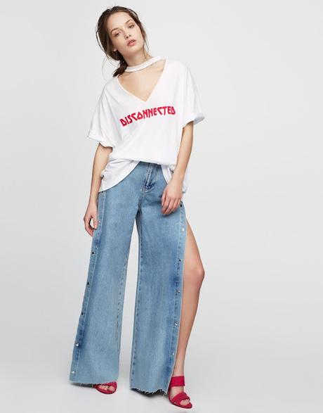 Jeans aberturas laterales Pull and bear 