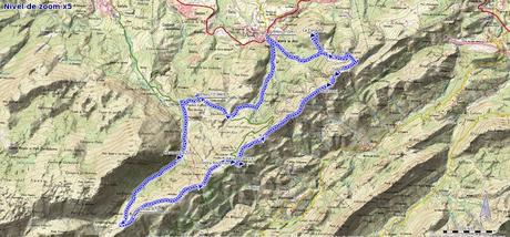 Ruta al Pico Gobia y La Forquita: Mapa de la ruta