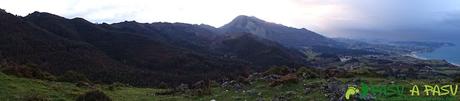 Ruta al Pico Gobia y La Forquita: Panorámica hacia el mar cantábrico y Sueve
