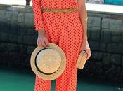 lunares mono manga larga hombro aire