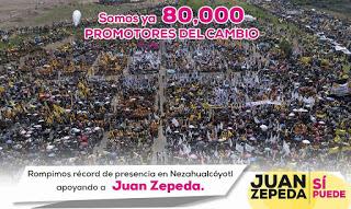 LOS PROMOTORES DEL CAMBIO TOMAN PROTESTA ANTE EL CANDIDATO A GOBERNADOR DEL ESTADO DE MÉXICO POR EL PRD