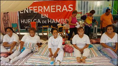 PRONUNCIAMIENTO POR LAS ENFERMERAS EN HUELGA DE HAMBRE, EN CHIAPAS