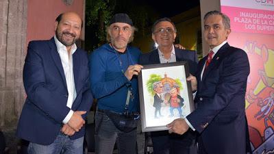 RINDE TRIBUTO CDMX A CARICATURISTAS E ILUSTRADORES CON PLAZA “LOS SUPERSABIOS”