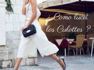 looks street style inspiracion con pantalones culottes con sneakers o tacones
