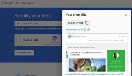 Acortadores de URL y su incidencia en el SEO