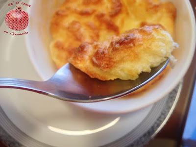 Soufflé de queso sin gluten