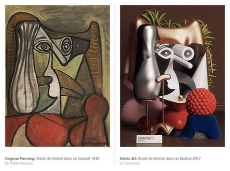 Así es como lucen las obras de Picasso cuando se representan con objetos de la vida real