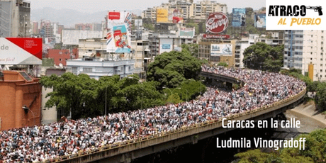 VENEZOLANOS EXIGEN LA VUELTA A LA DEMOCRACIA