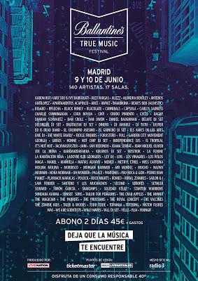 Ballantine's True Music Festival: 140 conciertos en dos días en 17 salas de Madrid