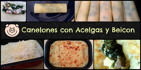 Receta de canelones con acelgas y beicon de #MIVERDURACONGELADA asevec